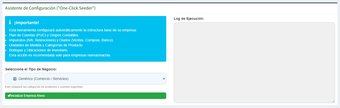 Escoger el tipo de negocio