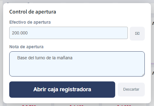 La apertura