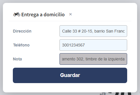 La entrega