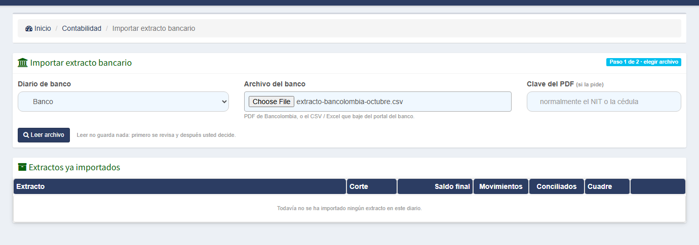 El archivo