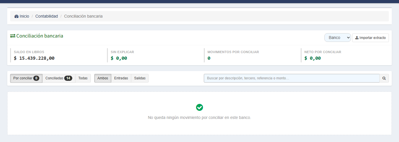Todo conciliado